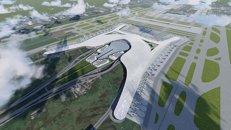 Rendering of a runway