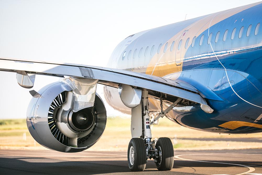Closeup of Embraer E2