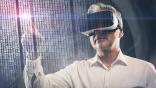 man wearing virtual reality headset