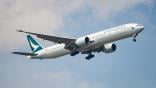 Cathay Pacific aircraft flying
