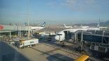 Cathay Pacific aircraft at an airport