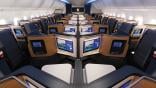 United 787-9 premium-seat cabin interior